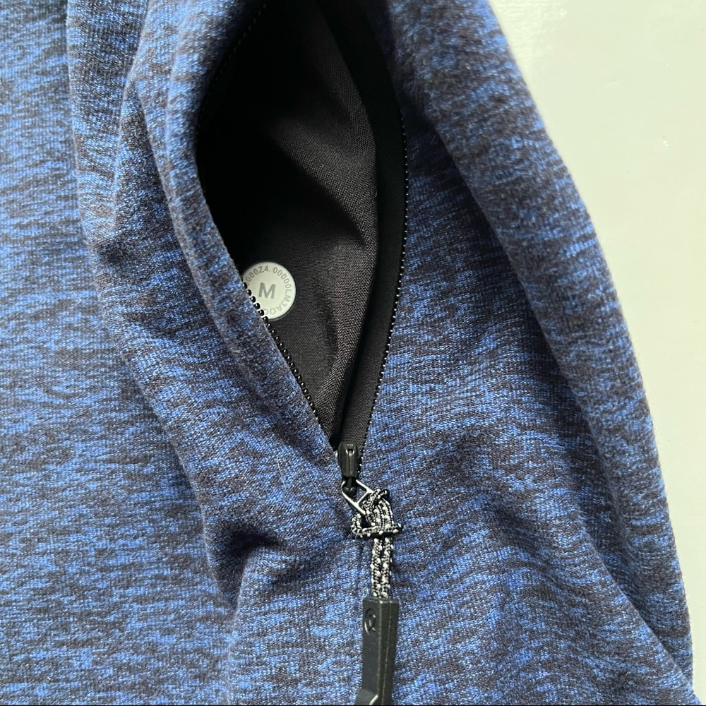Lululemon Surge Warm Long Sleeve / Medium / Heathered Moroccan Blue Mens Run - Picture 10 of 10